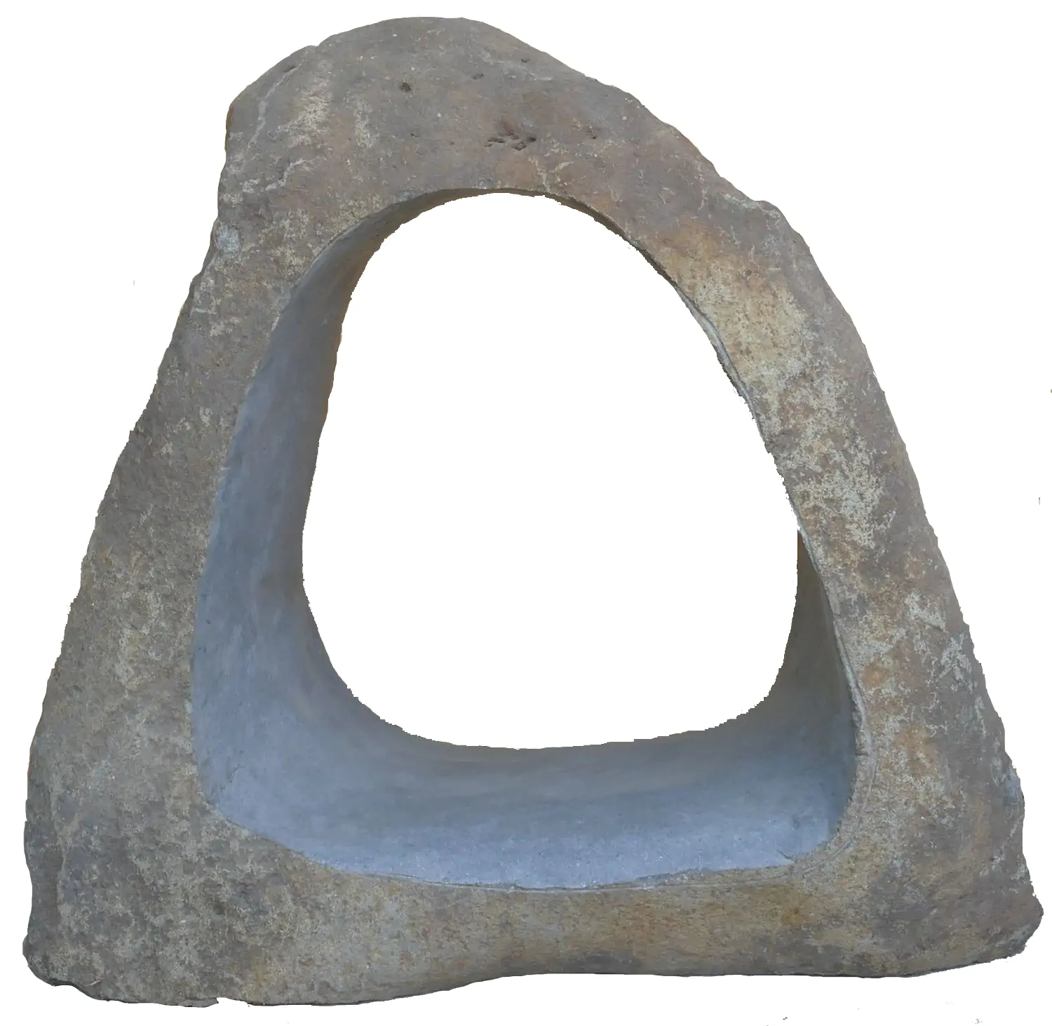  Product image 2 of the product “Garden Object, Unique Riverstone standing cut out big hole,  Height about 140cm. ”